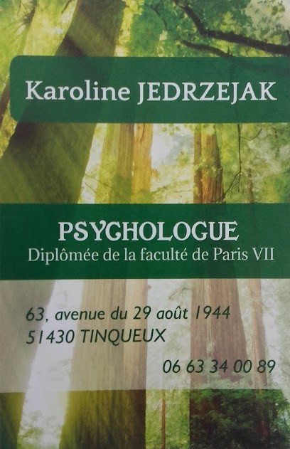 Karoline JEDRZEJAK Psychologue Reims, Psychologue à Tinqueux