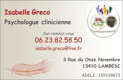 Greco Isabelle, Psychologue à Lambesc