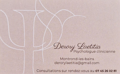Psychologue Derory Laetitia, Psychologue à Montrond-les-Bains