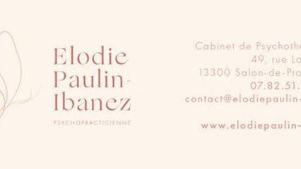 Paulin-Ibanez Elodie, Psychothérapeute à Salon-de-Provence