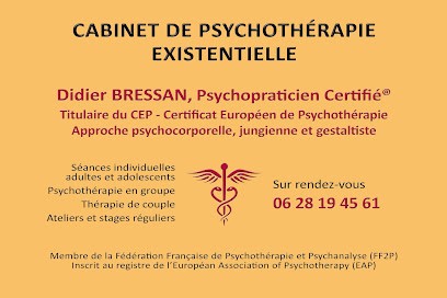 Didier Bressan - Psychothérapie Existentielle - Approche d'inspiration jungienne et gestaltiste, Psychothérapeute à Sélestat