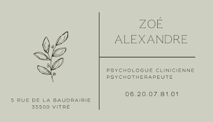 Zoé Alexandre Psychologue Psychologue à Vitré