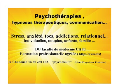 Bernard Chanonat, Psychothérapeute à Issoire