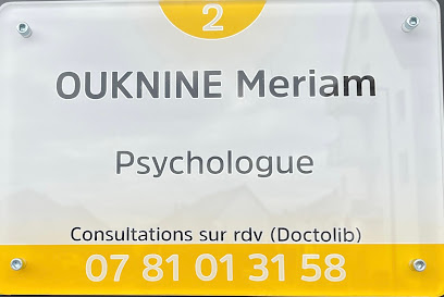 Meriam Ouknine Psychologue Psychologue à Wittenheim